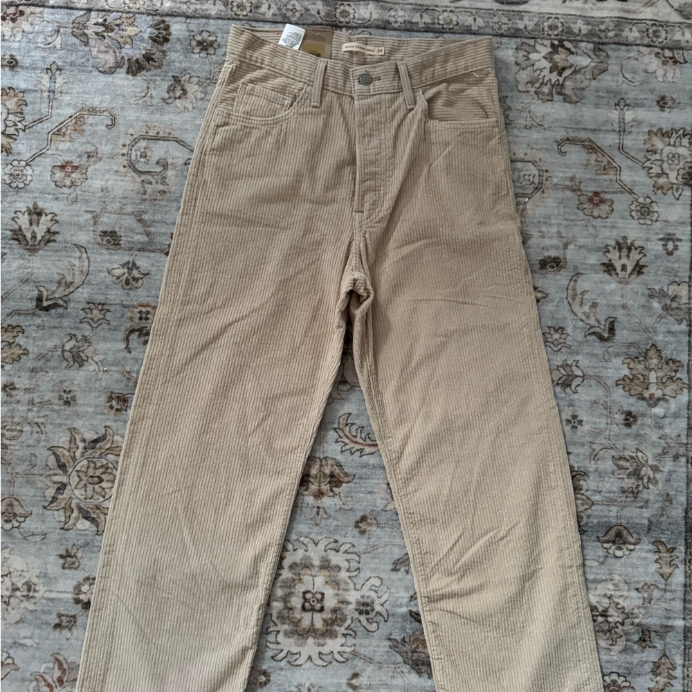 Levi's Women Beige Corduroy Pants